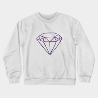 Galaxy Diamond | Purple + Pink Diamond | Watercolor Galaxy Diamond Crewneck Sweatshirt